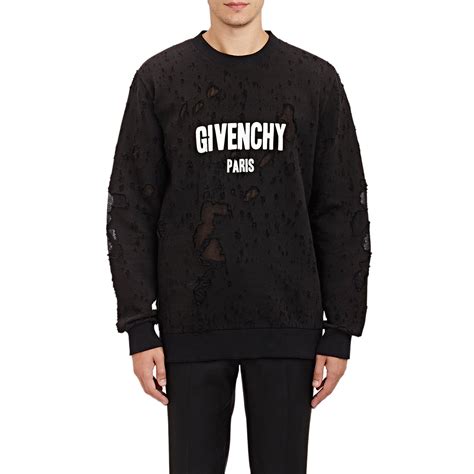 givenchy sweater distressed